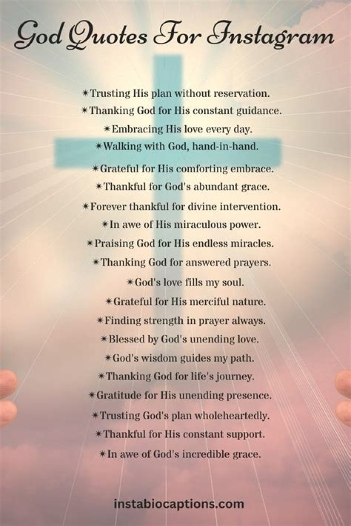 Unlock The Power Of God Captions For Instagram: Discoveries And Insights
